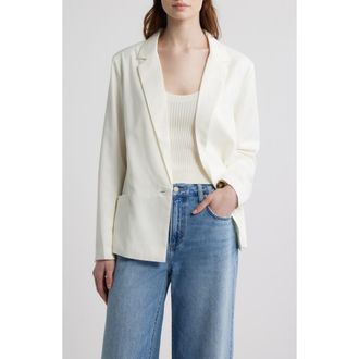 dRA Catherine One-Button Blazer in White at Nordstrom, Size Medium
