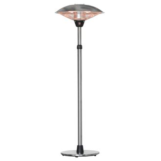OUTSUNNY Calentador para exterior 58.5x58.5x200 cm plata