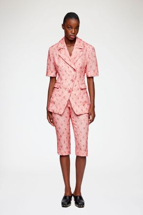 Ganni Capri Trousers in Shibori Organza - Size 34 Lantana