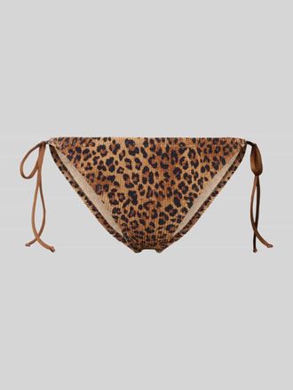 MC2 Saint Barth Bikini-Hose mit Allover-Animal-Print Modell Virgo in Mittelbraun, Gr&ouml;&szlig;e XS/S