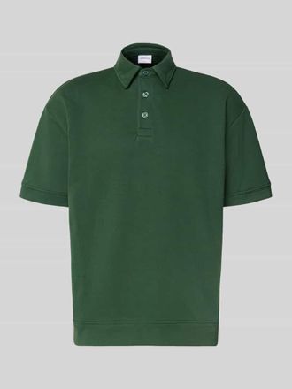 Lindbergh Lindbergh Oversized Poloshirt mit Polokragen und Label-Detail in Gruen, Gr&ouml;&szlig;e XXXL