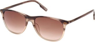 Ermenegildo Zegna EZ0217 48F Mens Sunglasses Brown Size 55