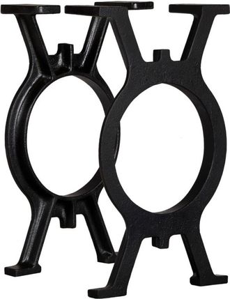 vidaXL Patas De Banco En Forma De O 2 Unidades Hierro Fundido Vidaxl