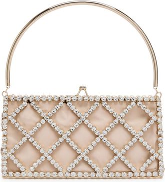 Rosantica Garofano Crystal-embellished Satin Shoulder bag - Gold - One Size