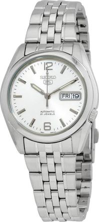Seiko Series 5 Automatic White Dial Mens Watch SNK385K1