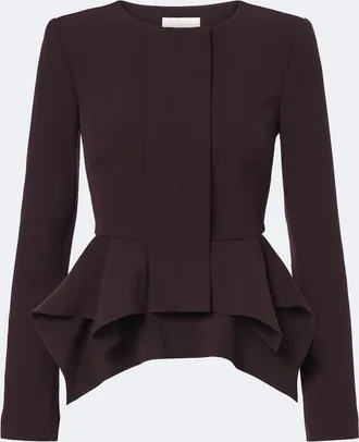 Roland Mouret Peplum cr&ecirc;pe jacket
