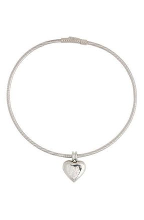 Petit Moments Irresistible Heart Charm Necklace in Silver at Nordstrom