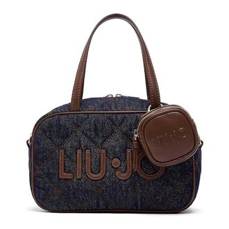 Liu Jo Boston Bag - Dames - Tassen - Blauw - Maat: ONE Size Leer