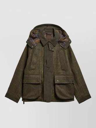 Barbour wool padded coat