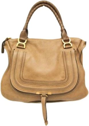 Chlo&eacute; Pre-owned Handbags, female, Brown, Size: ONE SIZE Pre-owned Marcie Handbag