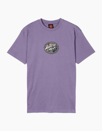 Santa Cruz Mens Santa Cruz Mens Collage Oval Dot Short Sleeve T-Shirt - Purple Haze - Size: 38