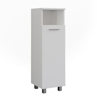 Vicco Mueble Midi Ilias, Blanco, 30.2 X 95 Cm Con Puerta, Vicco