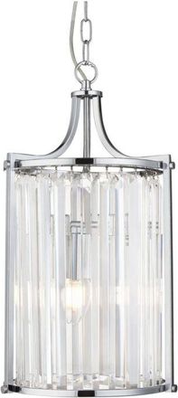 Searchlight Victoria - Lámpara colgante de 2 luces, cromada, con vidrio, E14 - Searchlight