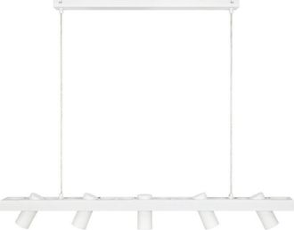 Markslöjd Markslojd TORINO - Lámpara colgante de techo con foco lineal de 5 luces, blanco, GU10