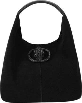 Kurt Geiger Tassen, Dames, Zwart, ONE Size, Leer, Chelsea Slouch Hobo