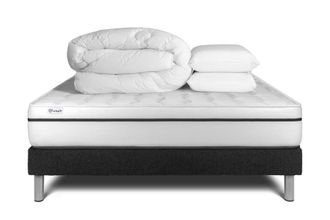 VITALIT Pack colch&oacute;n negro espuma viscoel&aacute;stica 140 x 190