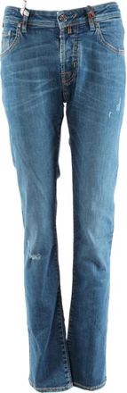 Jacob Cohen Slim Fit Blauwe Jeans - Dames - Bootcut Jeans - Blauw - W32 - Katoen - Jeans