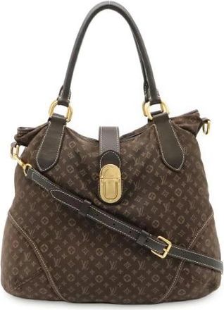 Louis Vuitton Pre-owned Monogram Idylle Elegie Canvas Tote Bag - Dames - Vintage Handtas - Bruin - ONE Size - Leer - Vintage