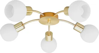 Lindby L&aacute;mpara De Techo elaina En Dorado Metal - Lindby