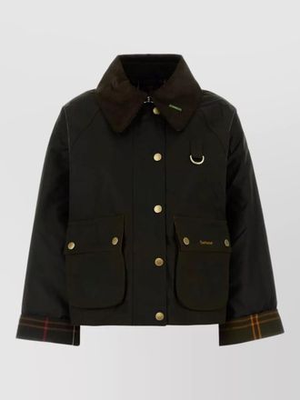 Barbour waxed cropped jacket