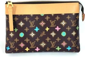 Louis Vuitton Pre-owned Clutches, female, Brown, Size: ONE SIZE Pre-owned Canvas louis-vuitton-bags