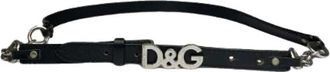 Dolce & Gabbana Pre-owned Belts, female, Black, Size: ONE SIZE Pre-owned Leather Belt