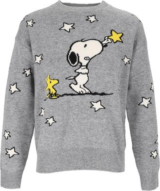MC2 Saint Barth Grey Tessa Peanuts Touching Stars Crewneck Sweater