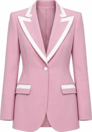 Dolce & Gabbana Maatwerk Blazer - Dames - Jassen - Roze - Maat: 3XL Zijde