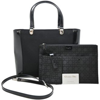Dior Black Canvas Tote Bag (Pre-Owned)