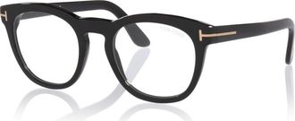 Tom Ford 51mm Round optical glasses in Black at Nordstrom