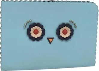 Fendi Pre-owned Leather clutches - Dames - Vintage Clutch - Blauw - ONE Size - Leer - Vintage