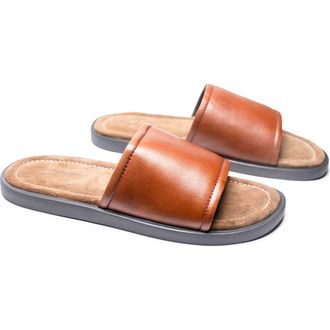 Tailorbyrd Bayport Slide Sandal in Cognac at Nordstrom Rack, Size 12