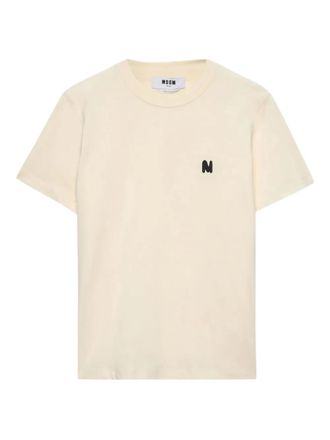 Msgm T-shirt con logo - Toni neutri