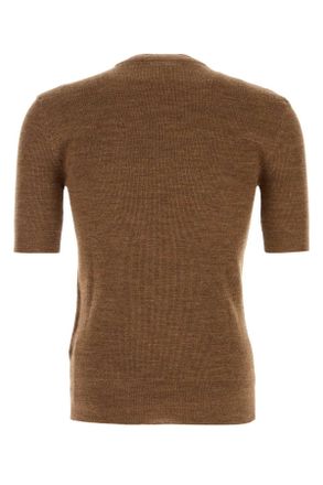 Prada Mens Caramel Wool Sweater Ruggine Maglieria
