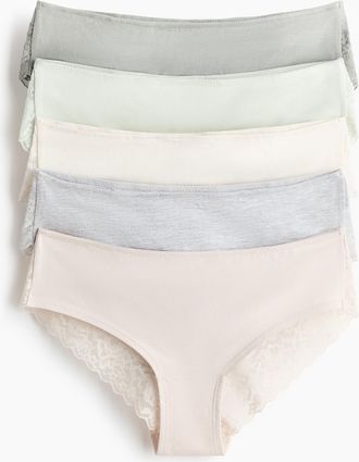 H&M 5er-Pack Hipster - Grau