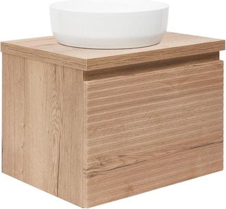 Puma Naturel - Mueble De Ba&ntilde;o Bajo Lavabo Savona 58x43x44,8 Cm, Roble Halifax Mate (savona60dhd)
