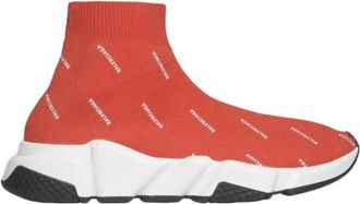 Balenciaga Burnt Orange Monogram Speed Sneakers Size 37