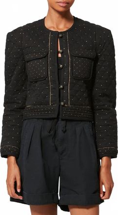 Isabel Marant Vania Button Front Jacket In Black