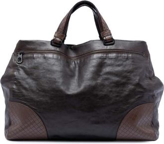 Bottega Veneta Pre-owned Bottega Veneta Intrecciomirage Trimmed Nappa Tote Ladies B01403095F