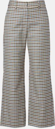 Max Mara Pantaloni a gamba larga Michelle in lana e cotone