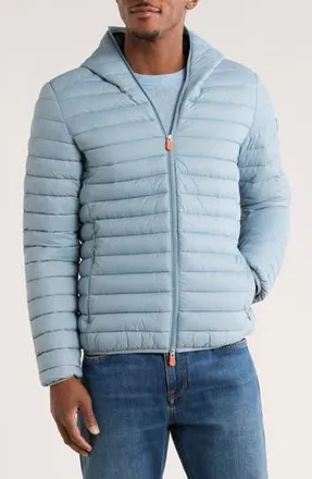 Save The Duck Daniele Water Resistant Hooded Puffer Jacket in Atitlan Grey at Nordstrom Rack, Size Xx-Large