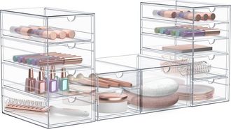 Sorbus 12-Drawer Acrylic Organizer in Clear at Nordstrom Rack