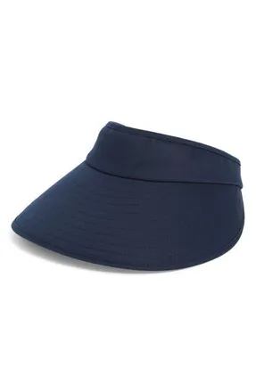 Favorite Daughter Wide Brim Twill Visor in Navy at Nordstrom