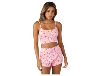 PSD Candy Bow Modal Sleep Sets Womens Pajama Sets : SM, Cotton/Elastane/Modal