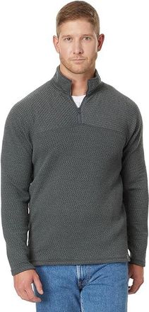 L.L.Bean Ridgeknit Quarter Zip Mens Sweatshirt Shale Gray : 2XL, Polyester/Spandex/Tencel