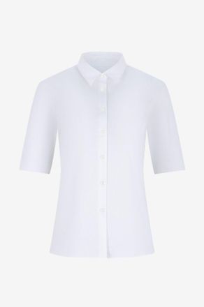 Artigiano Kurz&auml;rmeliges tailliertes Hemd aus Baumwolle Rosa