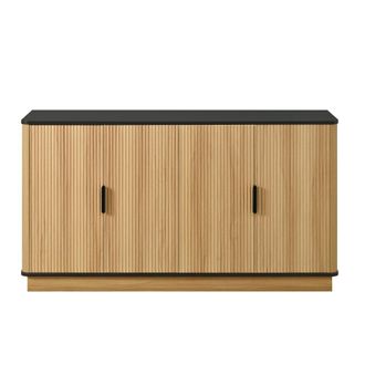 Urban Meuble Aparador efecto madera 4 puertas, dise&ntilde;o contempor&aacute;neo y cannage