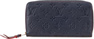 Louis Vuitton Monogram Empreinte Marine Rouge Monogram Navy Red Color Leather Long Wallet (Bi-Fold) (Pre-Owned)