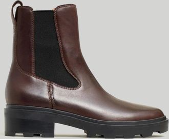 Madewell Womens Madewell The Wyckoff NN020 Boots Raisin Leather Chelsea HTAT511