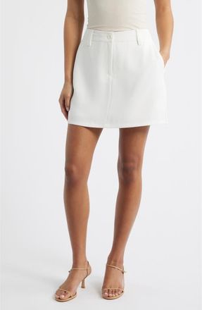 French Connection Harry Suiting Skort in 10-Summer White at Nordstrom, Size 12